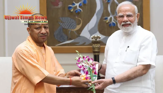 पीएम मोदी से मिले सीएम योगी आदित्यनाथ, प्रधानमंत्री आवास पर हुई अहम मुलाकात